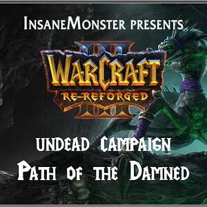 Warcraft 3 Re-Reforged Undead Campaign Logo Bordered
