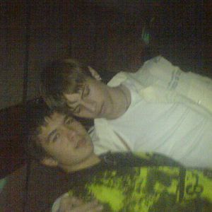 Me and my friend Bogdan during the New Year.