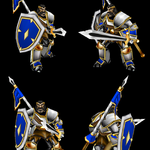 dismounted knight