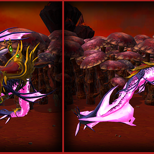 Blood Elf Great Mana Wyrm & Rider