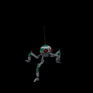 Star Wars Dwarf Spider Droid walk animation