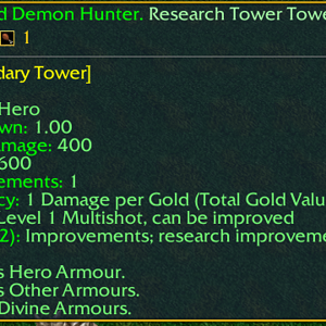 Green TD Evo - Research Tower