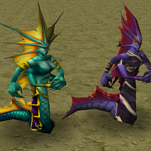 WoW-inspired Naga model edit for my map