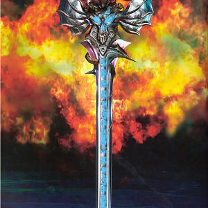 Frostmourne The Blade of Souls (original photoshop) between two very famous Soul-Eating blades
