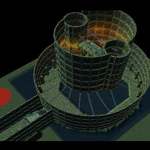 It isnt going to be seen like this in the actual cinematic. It will only be seen from the inside. I just wanted to show the size of the construction.