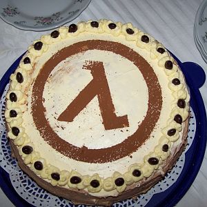 This cake was made by my mother for my farewell ceremony.