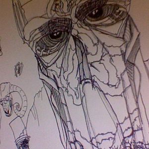 A metaphorical image I drew for the cover of a book of poetry I wrote awhile ago.