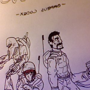 Artwork for a short story. 
Furious: Orpheus Codex