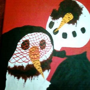 "Newly Weds" 12x10 acrylic. Given as a wedding gift.