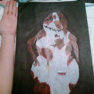 "Mess" Done in colored pencils, compared next to my arm.