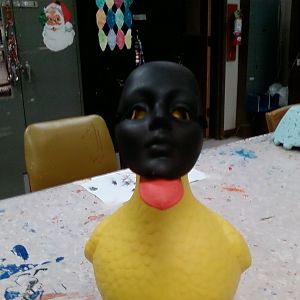Painted a mask to put on my duck.