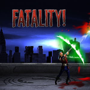 NightWolf Fatality

I like the way how Nightwolf ended, i think the costume fits  him like it was original. because i didnt used sharpen tool before