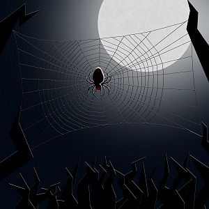 Spider Under The Moon