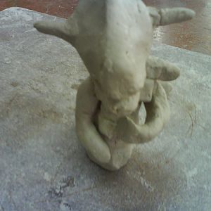 clay naga (not done...)i know his head is to big :P