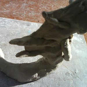 clay naga (not done...)i know his head is to big xþ
