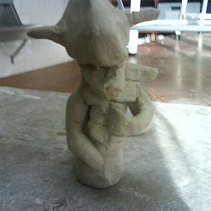 clay naga (not done...)i know his head is to big xD