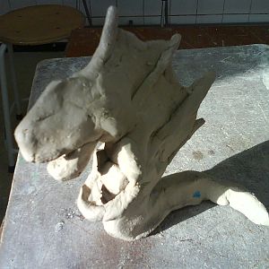 clay naga (not done...)i know his head is to big i will change it.