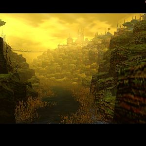 "Upon coming around another curve of this long canyon river, you discover a great city, engulfing the whole canyonsides..."