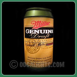 MG2 Miller Genuine Draft MGD Beer Can Rotating Lamp