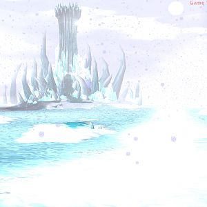 Wandering the barren wasteland, you come upon a giant structure, barely visible through the glare, possibly the mythical Ice Forge?