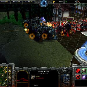 A huge battle inbetween a Red Gundran Corps Army and a Orange Dwarven Liberator Army.

*I have reduced the collision size alot -> better fight's! :D