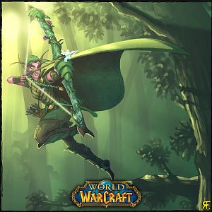 One of my favourite wow Wallpapers, that's how an Hunter should look in WoW, Armor sets looks always sucked for Hunters :(