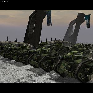 Death in the shape of our panzer battallion!

The thing I hate about DoW is that they make you wet with these massive armored platoon, while in the