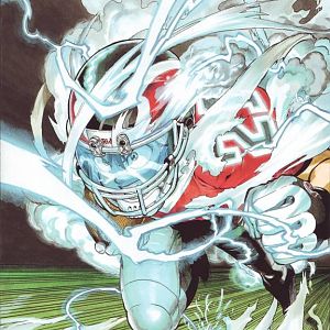 Sena Kobayakawa = The fatest player
Eyeshield 21 = Sena Kobayakawa
In fact, he have double personnality :D
He did 40 yards in 4.1 seconds!