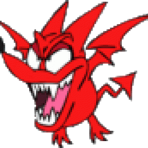 This is the logo of the team, The Red Devil Bat!