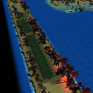 Creeps + Bosses
70 Waves plus 70 Bosses (10x HP and 5x Damage each)
then the game actualy begins.