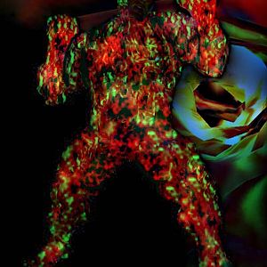 Lava Golem/Thingy made around 2006.

Its quite terrible, with a background image not of my making.