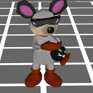 Mouser petting his bomb