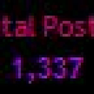 I HAS 1337 POSTS!