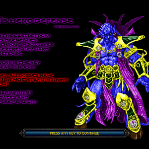 Loadingscreen from KraJJ's Hero Defense, made by Blaxor.