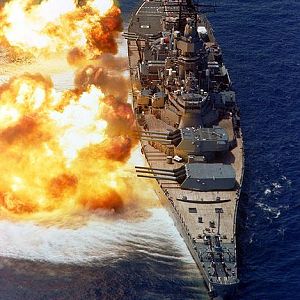 USS Iowa broadside