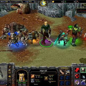 Cheeeeese, hero lineup of what you can equip yourself with in versions before .64 and notice the new Command display in the top right.