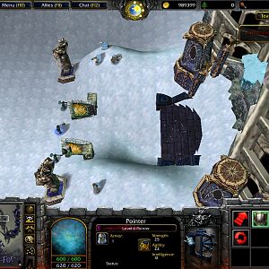 Dwarven City, built into the wall of a mountain the ancient city is well guarded.