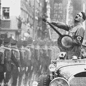 This is Hitler with an Banjo.