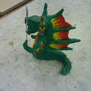 I have completed him :D
I had a 9 for it :3
he now has trident and fixed miss painted spots
going to take it home tomorrow :D