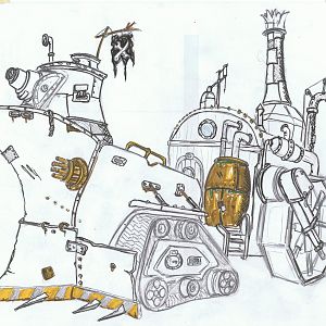 Steampunk ship thing from a different angle