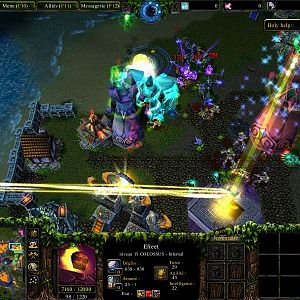 Crystal attacks village