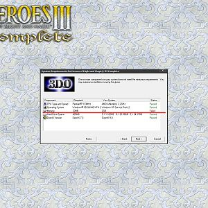 I failed installing Heroes 3