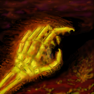This is the bone-hand icon i made, which was rejected by Pyramidhe@d for not being cartoonish... so w/e, THW's loss. If anybody wants this as an icon