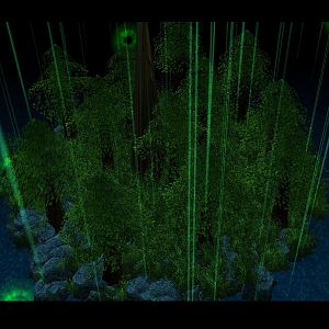 Evillizard has begon to create islands along the sea betwene the EK and Kalimdor that will emit shields to stop trolman's boats from passing. Recently