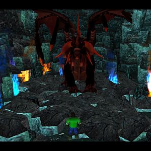 When Evillizard discovered Deathwing in the maelstrom after one of his islands was consumed by him, he went and saw Deathwing personally to see if he