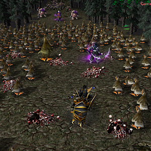 As Trolman was returning to his army, he was ambushed by the undead! His two elite escort guards were killed (seen next to him) and he was left COMPLE