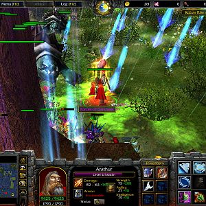 Paladin cast blizzard spell at incoming monsters!