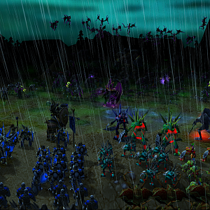 "Assault of undead"

The brave armies led by Trolman have today engaged undead on the north road. To his aid came Sea Legion led by High Priest Mur'