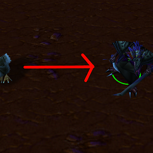 ...that the corruption of the Legion, like the Draenei, were transforming the Grouse into other creatures.

Even though they were fel corrupted beas