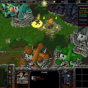 To win a round, and the game, plant your flag inside the torch area after completing a Castle.